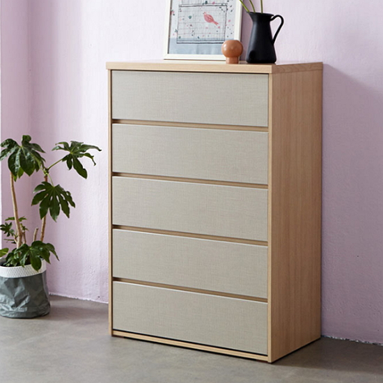 데코라인  로안 5단 서랍장 830