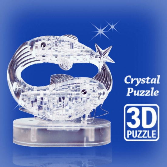 메탈투어  크리스탈 퍼즐 3D 물고기자리