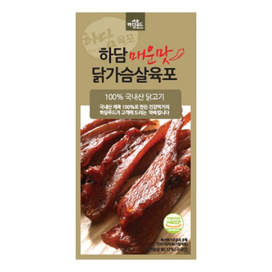 하담푸드 닭가슴살 육포 매운맛 50g,9개 - 에누리 가격비교