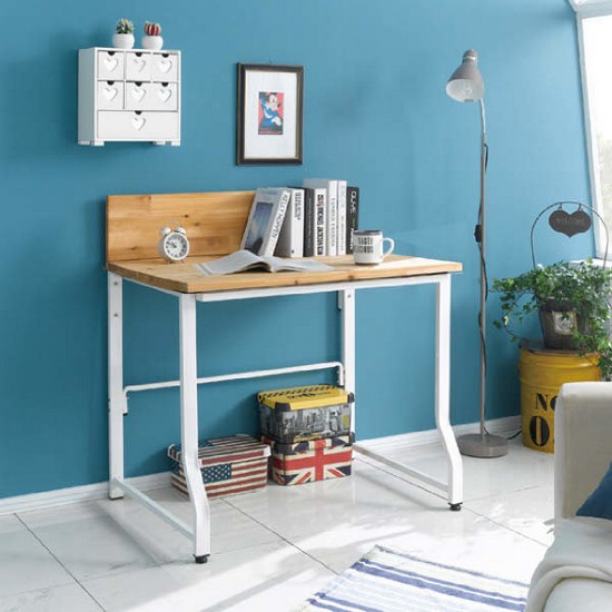 아름이와다움이 나르샤 소나무원목 스틸책상