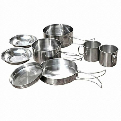 캠핑문  스텐 코펠 쿠커 6p 2인용