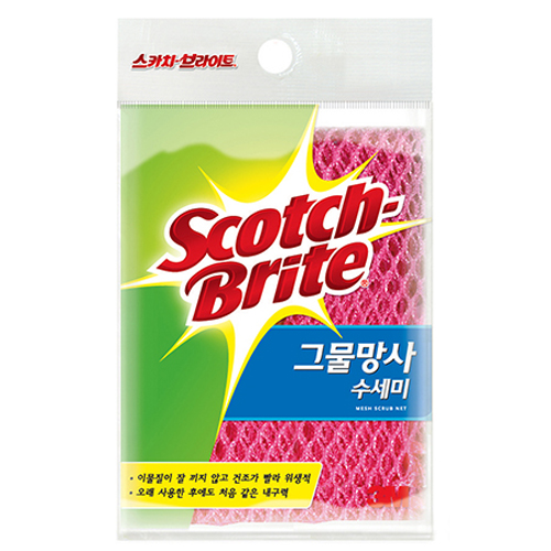 3M 스카치브라이트 그물망사 수세미
