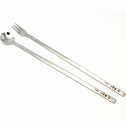 골든벨금속 리멤버 칵테일 롱 스푼 + 포크 2P