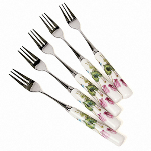 골든벨금속 야생화 도자기 티포크