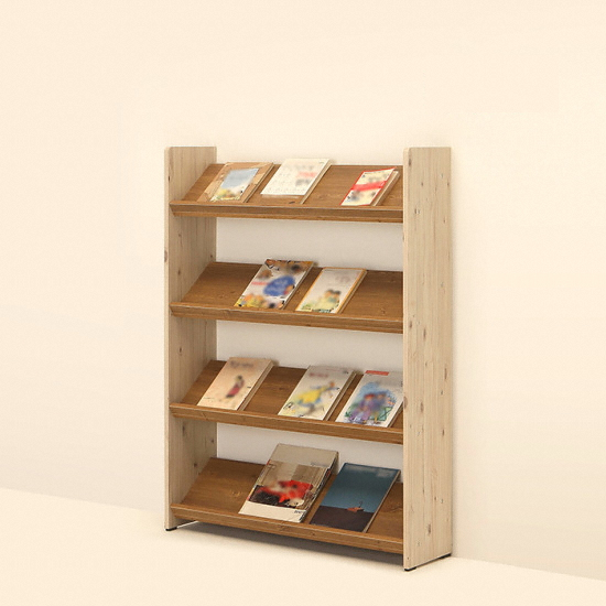 아라마가구 이키 4단 전면책장 830