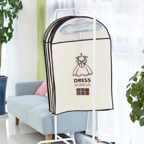 리빙숲  부직포 옷커버 드레스타입