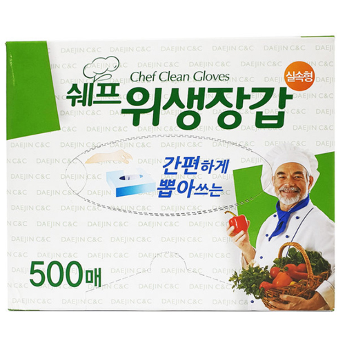 대진씨앤씨  쉐프 위생장갑 500매