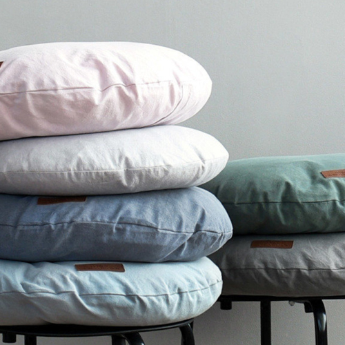 보웰  빈티지 코튼 원형방석 커버 45x45cm