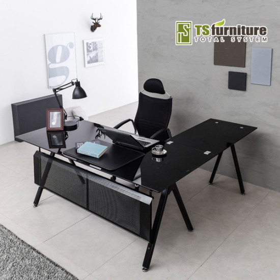 TS퍼니처 TS-11 책상용 강화유리 중역책상