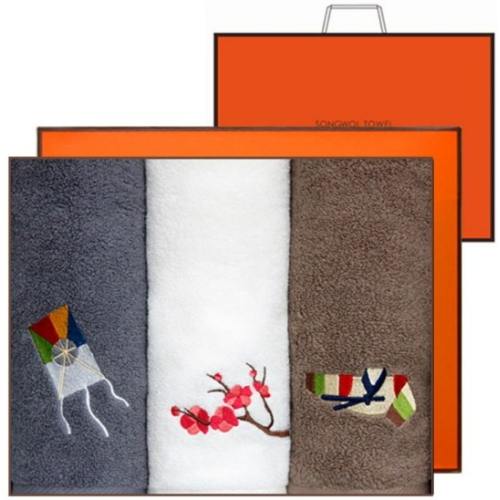 송월타월  고운자수 선물세트 150g