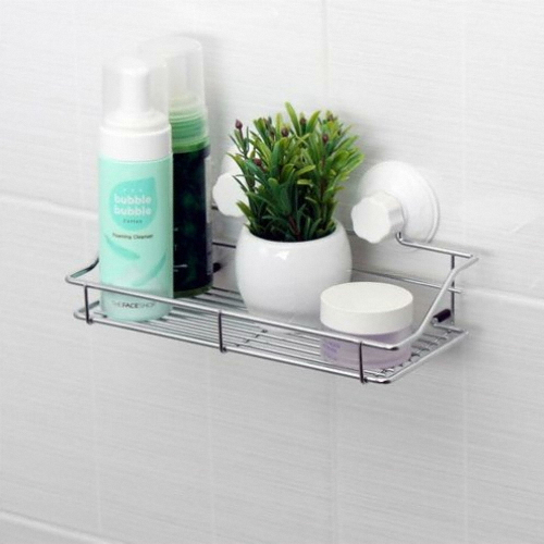 아이엔  욕실 흡착 수납 선반 W