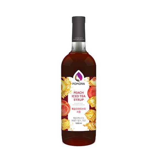 포모나 복숭아 아이스티 시럽 1L