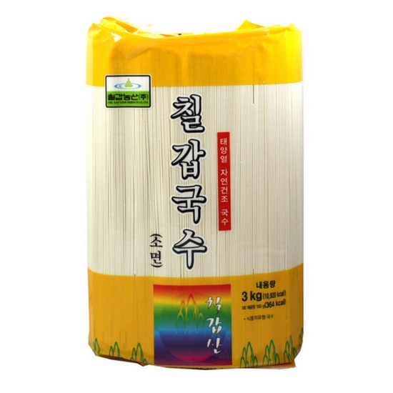 칠갑국수 소면 3kg 잔치/사리/칠갑농산