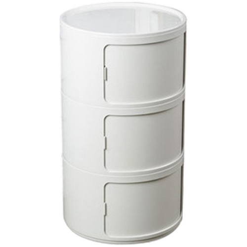 리빙숲 모던 원형수납장 3단