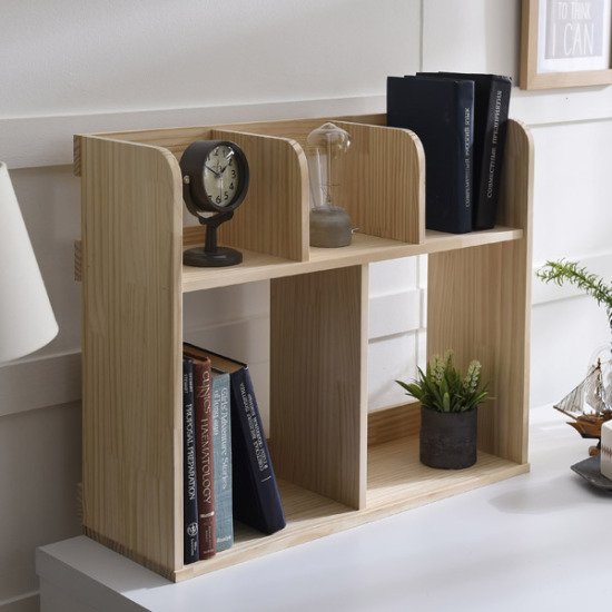 홈퍼니 원목 2단 세칸형 책꽂이
