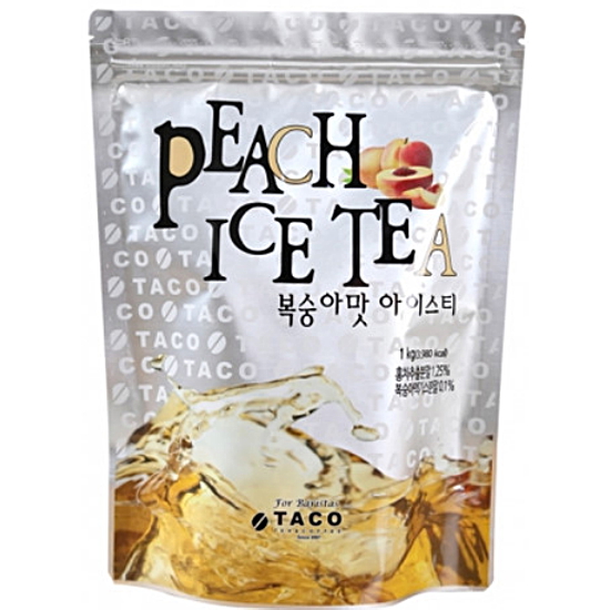 아이에스씨  타코 복숭아아이스티 파우더 1kg 12개