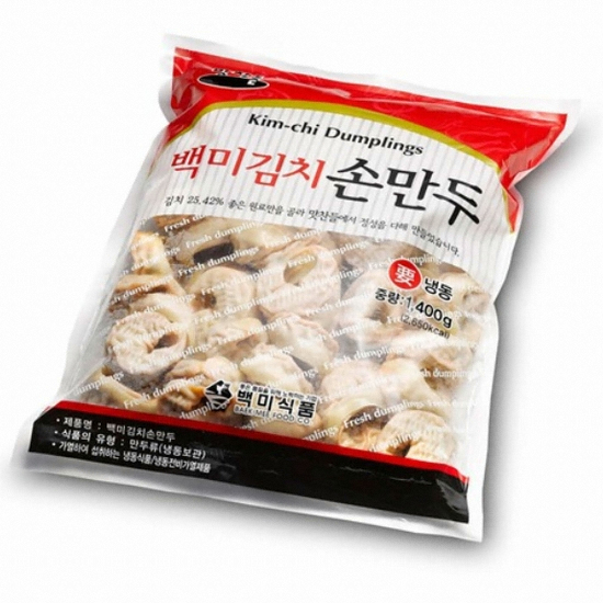 맛찬들백미식품  김치손만두 1.4kg