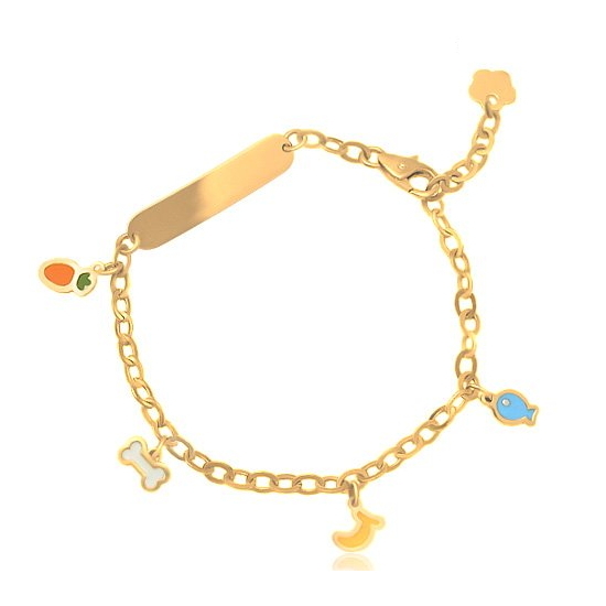 브리앙  18K 아이템 스틱 아기 팔찌