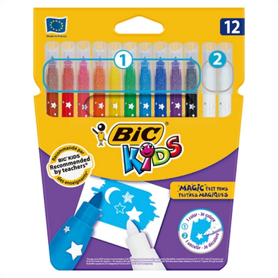 BIC  컬러 & 지우개 사인펜