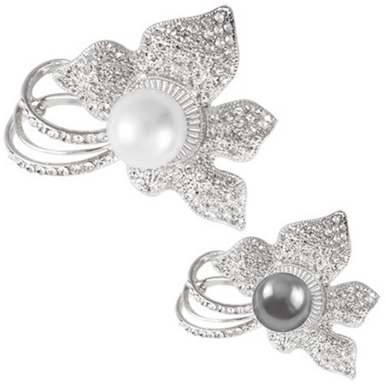 그레이스켈리  플루메리아 진주 브로치_BR039