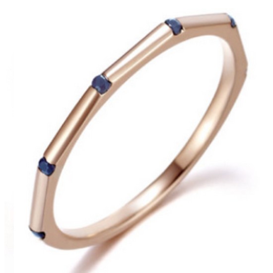 끄란느  14K 8PM 천연 사파이어 반지_C8RG007