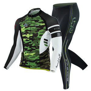 MCN  와일드카모 그린 세트(긴팔져지+9부 패드바지)