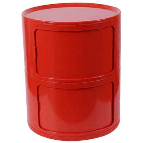 리빙숲 모던 원형수납장 2단