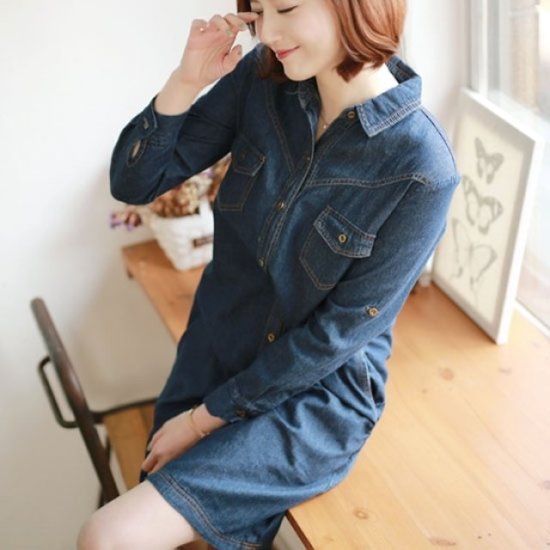 웬디즈갤러리 쥬니 데님 원피스_IOP008