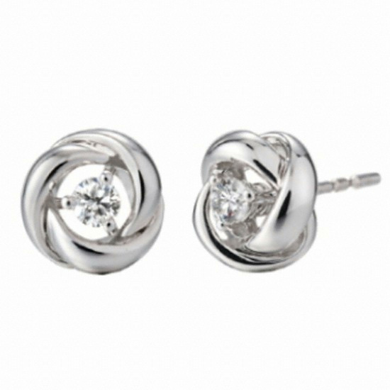 골든듀  18K 칸타빌레 솔리테어 5P 귀고리_211200035
