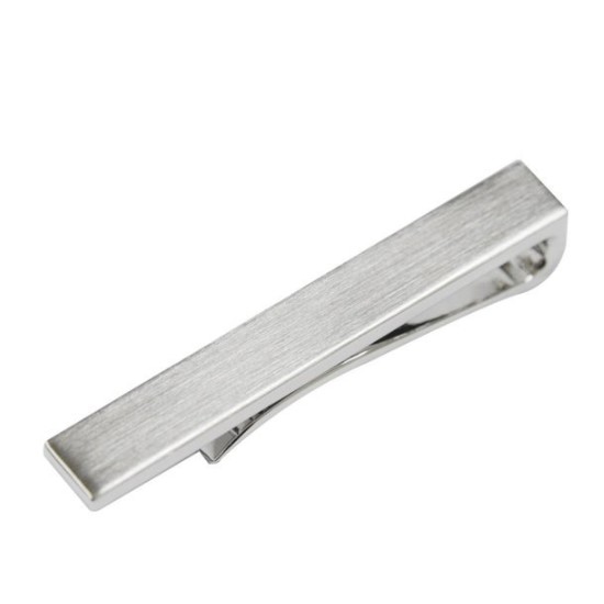 엘르옴므 넥타이핀 헤어라인 클립 실버