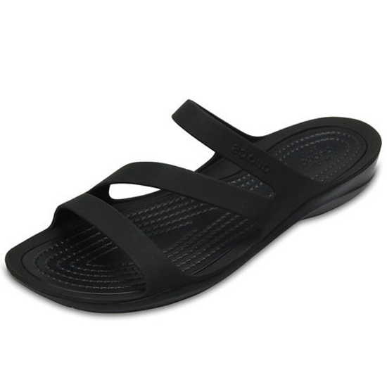 크록스 여성 스위프트워터 샌들_203998-060 (블랙)