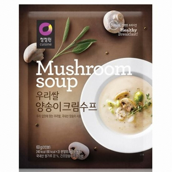 대상 청정원 우리쌀 양송이크림수프 60g