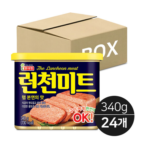 롯데햄 런천미트 340g [24개]