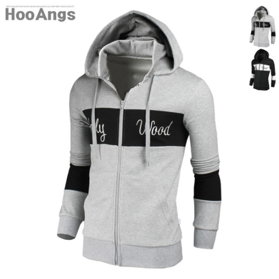 후앙스 남성 헐리우드자수 후드집업_BMHD7419