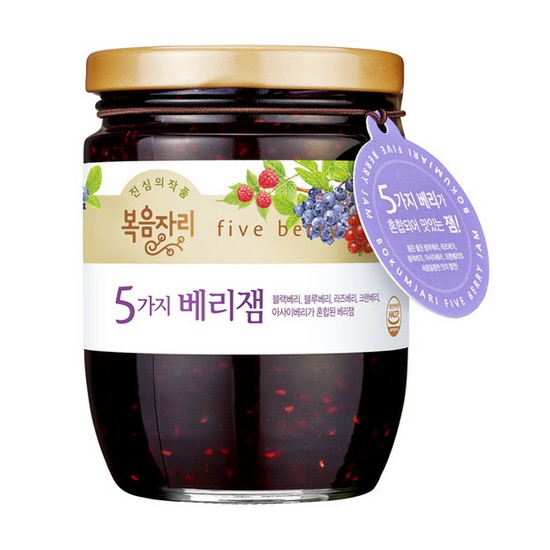 복음자리 5가지 베리잼 350g