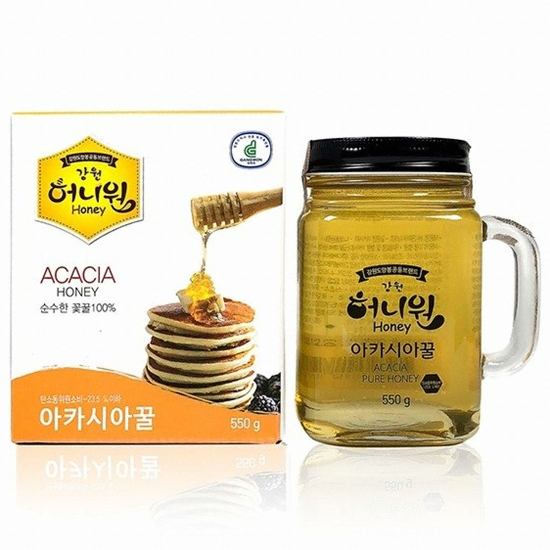 강원허니원영농조합법인 아카시아 벌꿀 핸들컵 550g 2개 - 에누리 가격비교