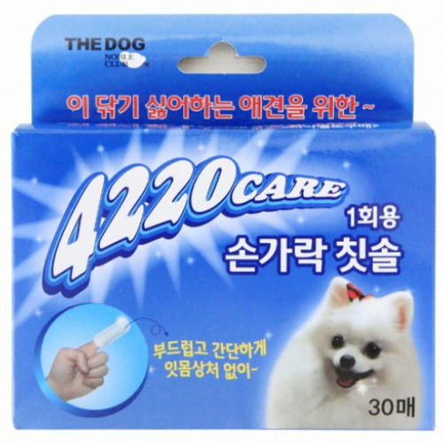 더독 4220 1회용 소프트 손가락 칫솔 (30매)