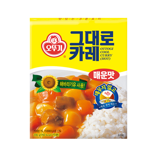 오뚜기 그대로 카레 매운맛 200g [24개]