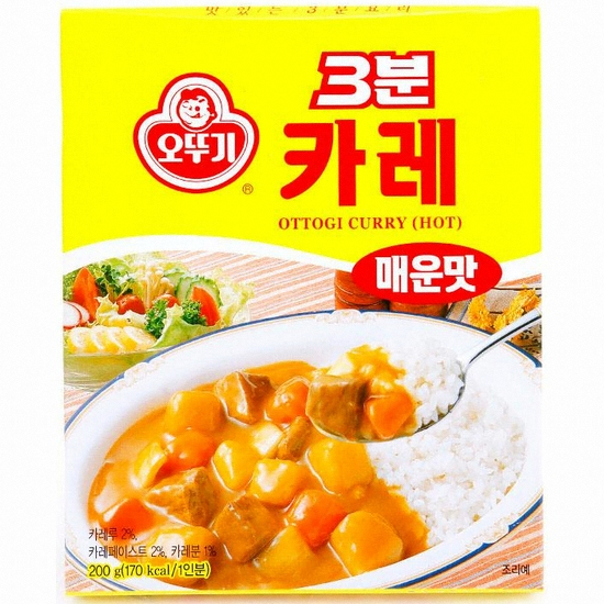 오뚜기 3분 카레 매운맛 200g [24개]
