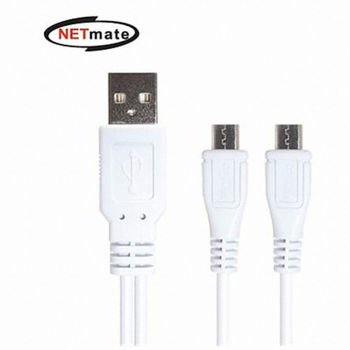 강원전자 NETmate 2in1 마이크로5핀 케이블 NMC-MBY01
