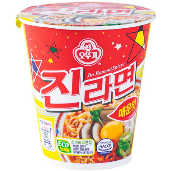 오뚜기 진라면컵 매운맛 65g[8개]