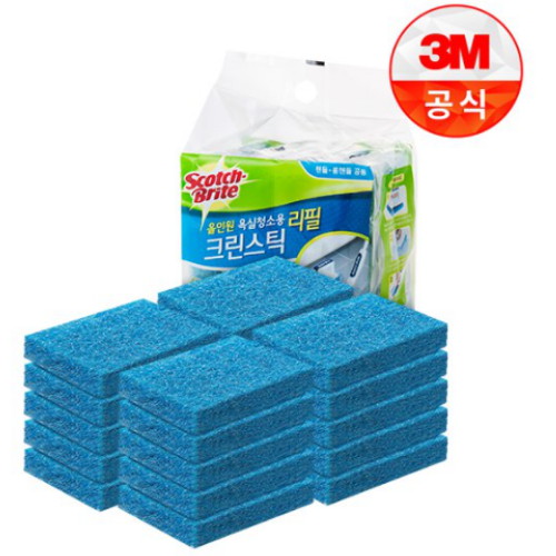 스카치브라이트 올인원 욕실청소용 크린스틱 리필