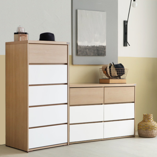 BIF보루네오 아르메 라떼 3단+5단 서랍장세트 1800