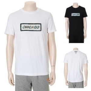 NBA 남녀공용 시카고불스 홀로그램 와펜 반팔티셔츠_N172TS004P