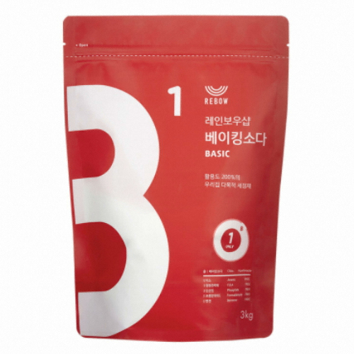 레인보우샵 베이킹소다 베이직 3kg