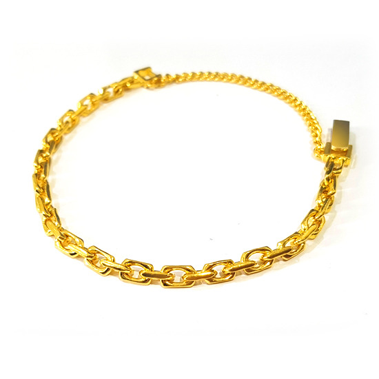 골드리카  24K 순금 모던체인 팔찌 18.75g+잠금(99.9%)