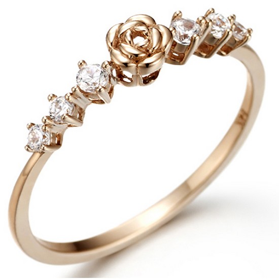 끄란느  14K 꽃 모티브 반지_C8RG021