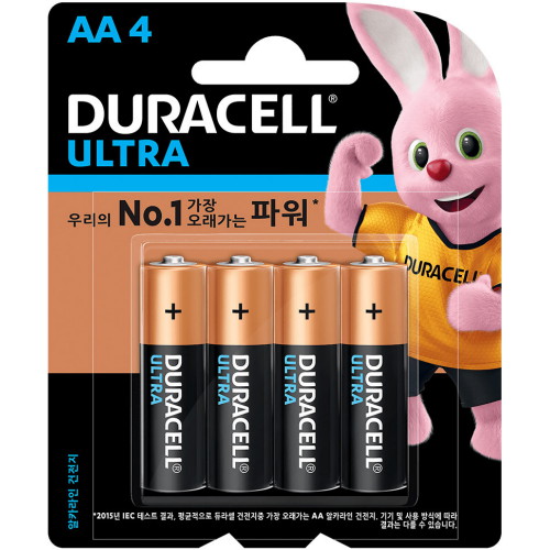 듀라셀 울트라 알카라인 AA [4알]
