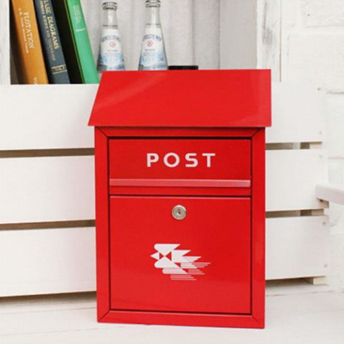 빠띠라인  철제 빨간 우체통 중