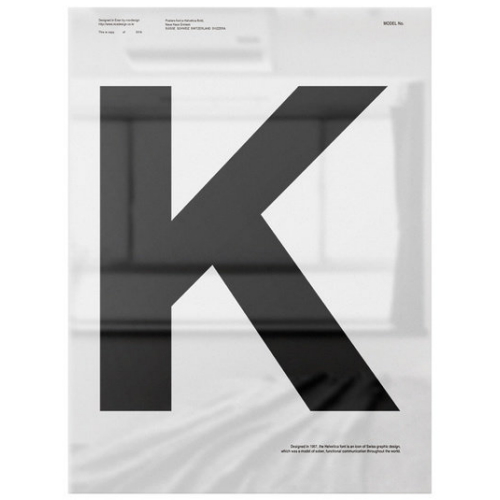 녹스디자인  헬로우아티스트 모던 알파벳 K 럽액자